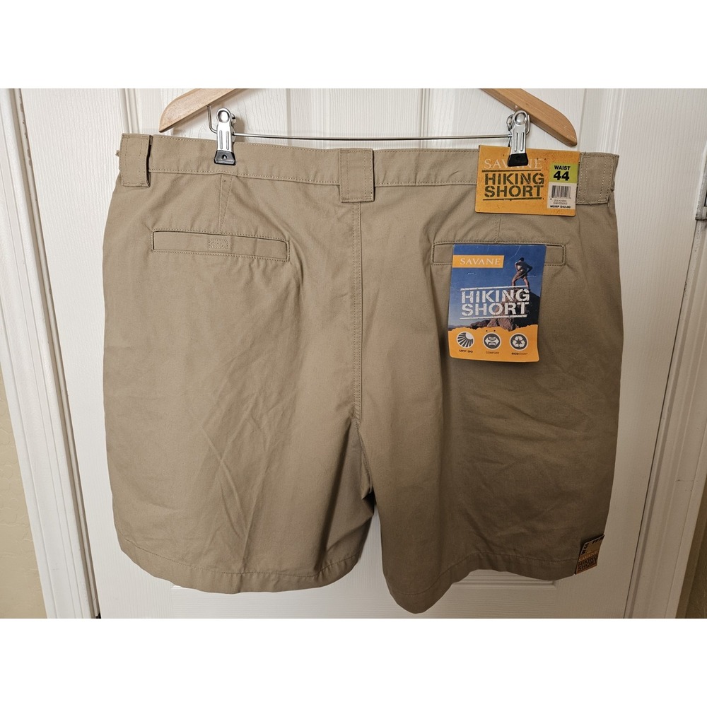 NWT Savane Men's Hiking Original Khakis Cargo Shorts Pockets, Size 44 - Picture 3 of 8